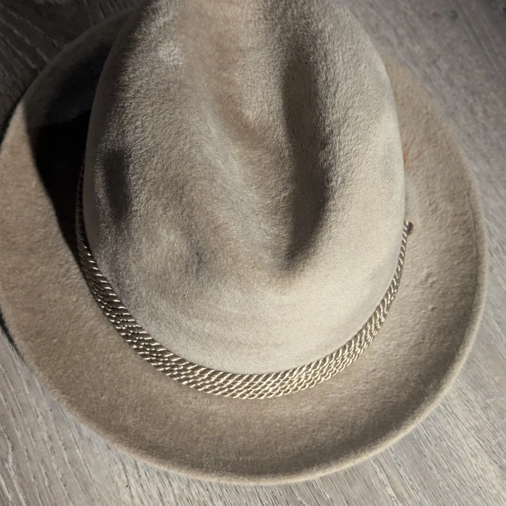 Classic Tan Fedora with Feather Accent - Picture 2 of 9